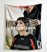 Balenciaga Edward Scissorhands Editorial Flannel Sofa Throw Blanket BA222